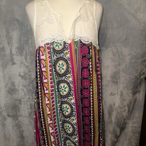 JODIFL Multi-Colored Floral Print lined Large‎ EUC - Picture 2 of 7